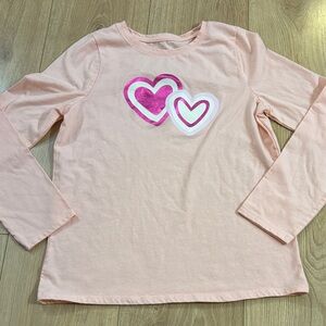 💙Cat & Jack Pink Long Sleeve with Heart Design 💙